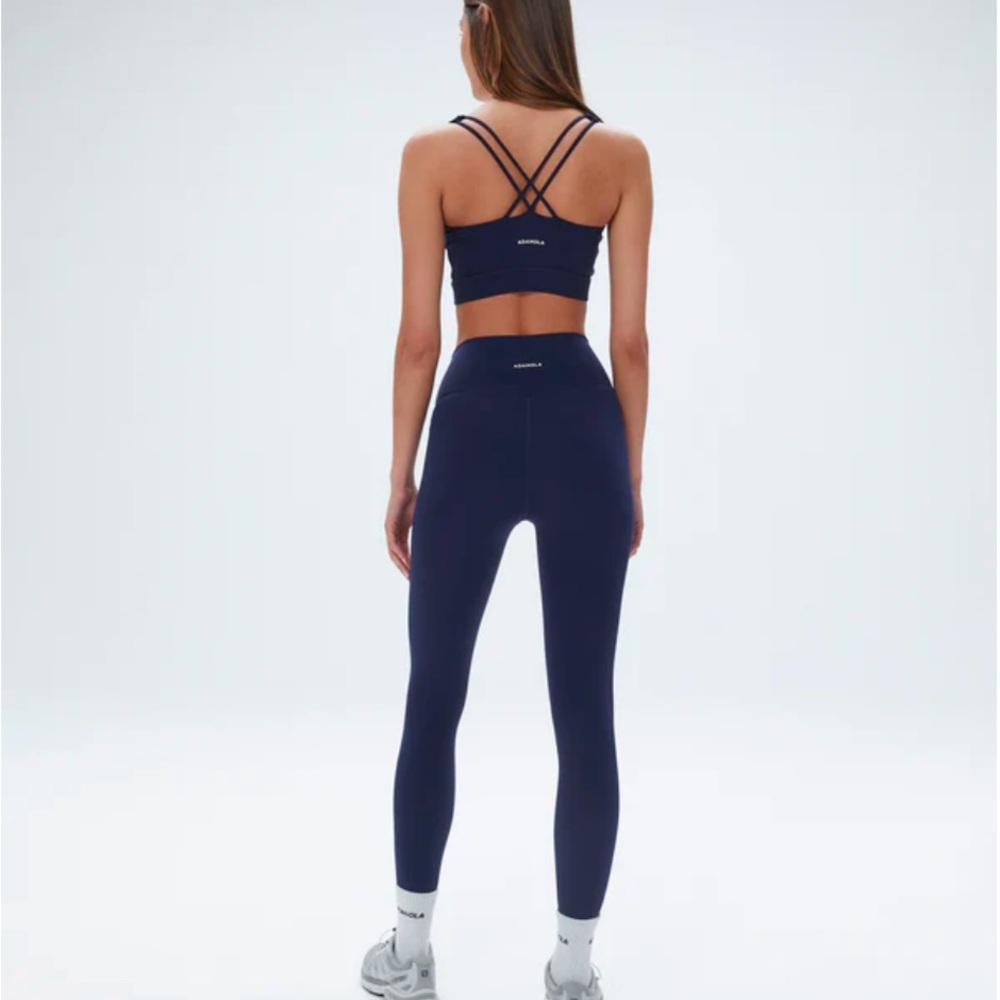 ADANOLA ultimate wrap over leggings ultimate sports bra SET midnightt blue